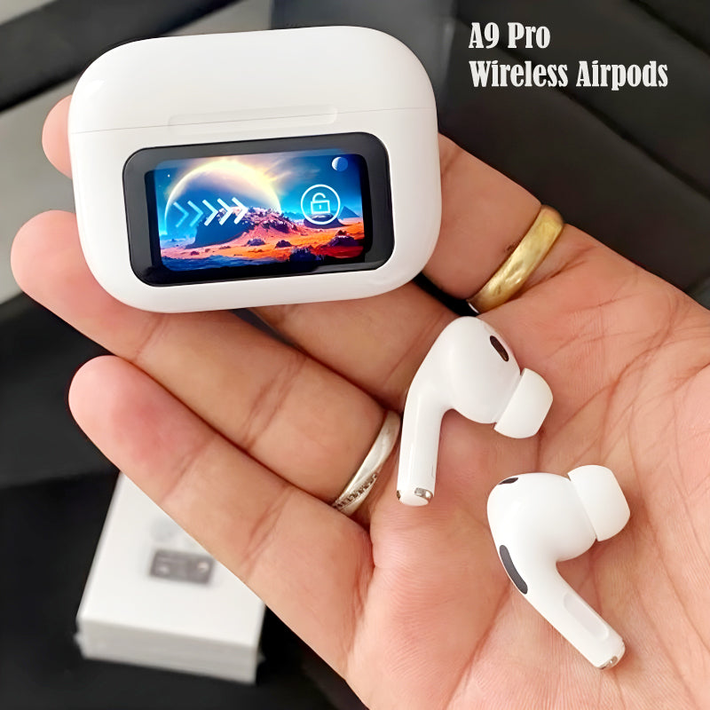 A9 Pro Airpods ANC/ENC Touch Screen Wireless Earbuds