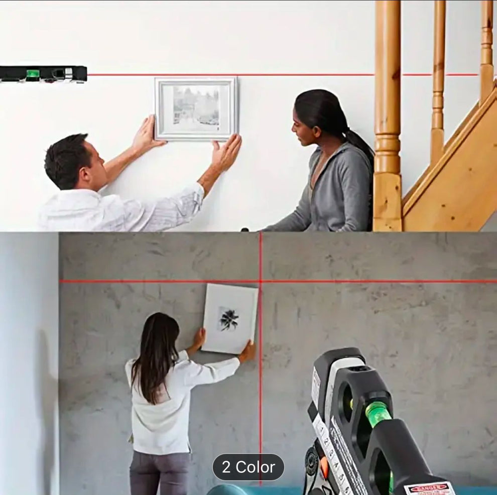 5 in 1 Multi Purpose Laser Level Pro 3, Laser Leveler With Measuring Tape & Laser Beam